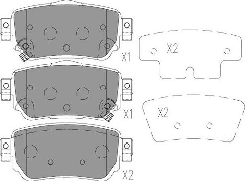 Kavo Parts BP-6634 - Bremžu uzliku kompl., Disku bremzes www.autospares.lv