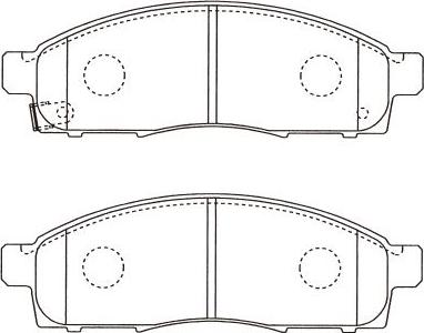 Kavo Parts BP-6631 - Bremžu uzliku kompl., Disku bremzes www.autospares.lv