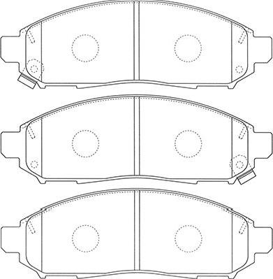 Kavo Parts BP-6620 - Bremžu uzliku kompl., Disku bremzes www.autospares.lv