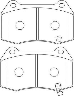 Kavo Parts BP-6622 - Bremžu uzliku kompl., Disku bremzes www.autospares.lv