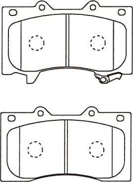 Kavo Parts BP-6627 - Bremžu uzliku kompl., Disku bremzes www.autospares.lv