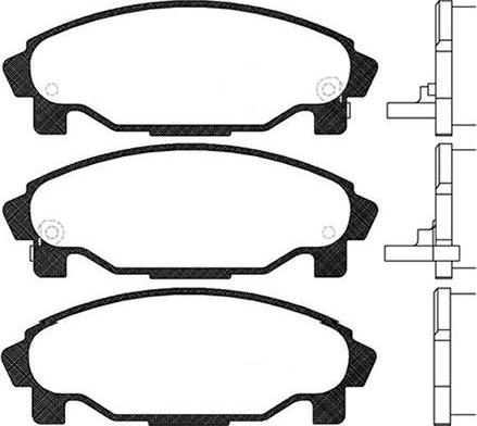 Kavo Parts BP-1509 - Bremžu uzliku kompl., Disku bremzes www.autospares.lv