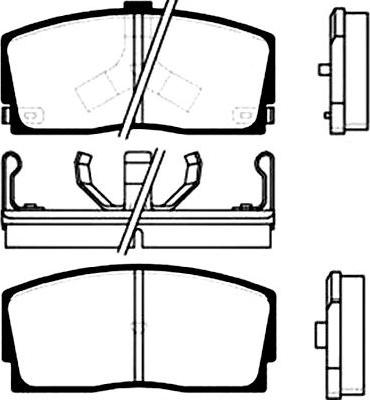 Kavo Parts BP-1503 - Bremžu uzliku kompl., Disku bremzes www.autospares.lv