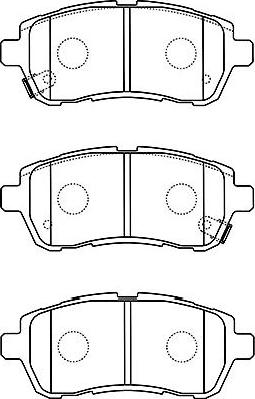 Kavo Parts BP-1519 - Bremžu uzliku kompl., Disku bremzes www.autospares.lv