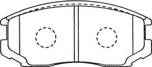 Kavo Parts BP-1515 - Brake Pad Set, disc brake www.autospares.lv