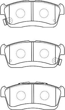 Kavo Parts BP-1518 - Тормозные колодки, дисковые, комплект www.autospares.lv