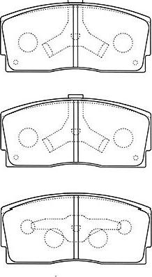 Kavo Parts BP-1517 - Bremžu uzliku kompl., Disku bremzes www.autospares.lv