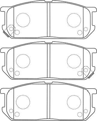 Kavo Parts BP-1520 - Brake Pad Set, disc brake www.autospares.lv