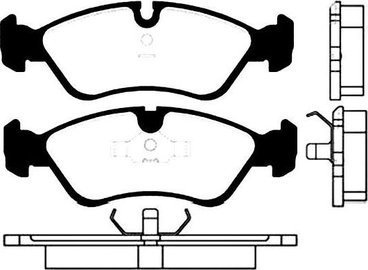 Kavo Parts BP-1001 - Тормозные колодки, дисковые, комплект www.autospares.lv