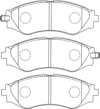 Kavo Parts BP-1003 - Bremžu uzliku kompl., Disku bremzes www.autospares.lv