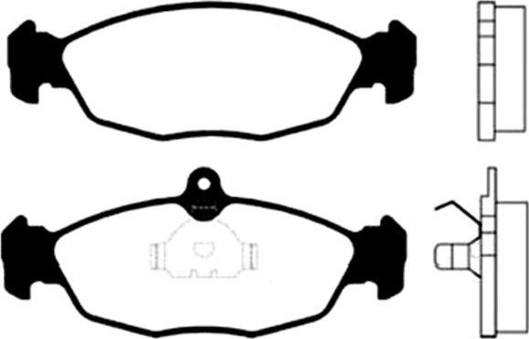 Kavo Parts BP-1002 - Brake Pad Set, disc brake www.autospares.lv