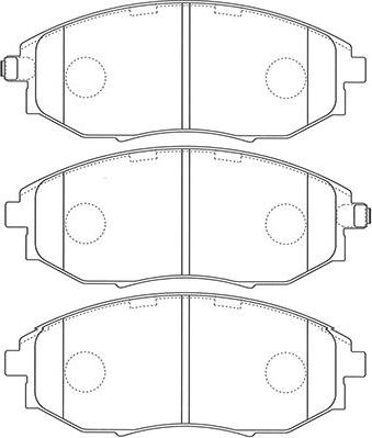 Kavo Parts BP-1014 - Bremžu uzliku kompl., Disku bremzes www.autospares.lv