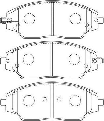 Kavo Parts BP-1018 - Bremžu uzliku kompl., Disku bremzes autospares.lv