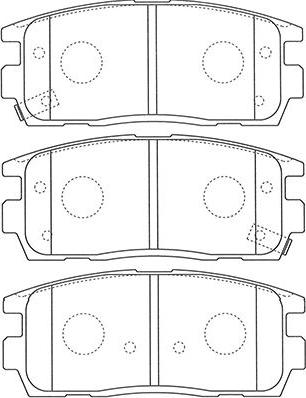 Kavo Parts BP-1013 - Bremžu uzliku kompl., Disku bremzes www.autospares.lv