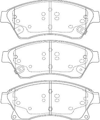 Kavo Parts BP-1017 - Bremžu uzliku kompl., Disku bremzes www.autospares.lv