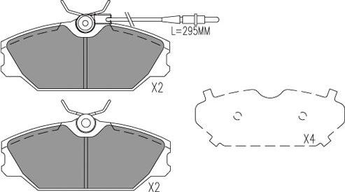 Kavo Parts BP-1025 - Bremžu uzliku kompl., Disku bremzes autospares.lv