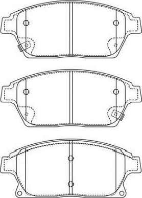 Kavo Parts BP-1020 - Bremžu uzliku kompl., Disku bremzes autospares.lv