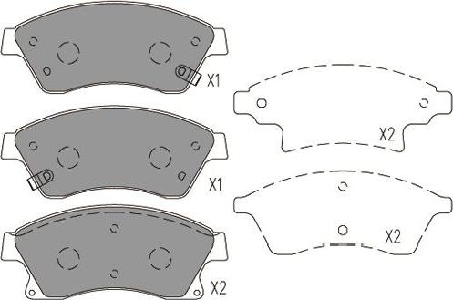 Kavo Parts BP-1023 - Bremžu uzliku kompl., Disku bremzes www.autospares.lv