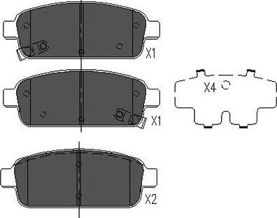 Kavo Parts BP-1022 - Bremžu uzliku kompl., Disku bremzes www.autospares.lv