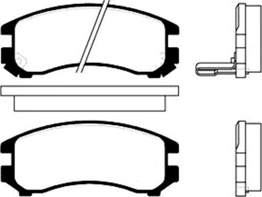 Kavo Parts BP-8503 - Bremžu uzliku kompl., Disku bremzes autospares.lv