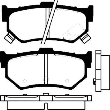 Nisshinbo PF9205 - Bremžu uzliku kompl., Disku bremzes autospares.lv