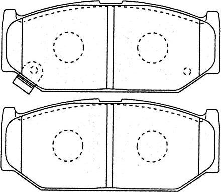 Kavo Parts BP-8531 - Bremžu uzliku kompl., Disku bremzes www.autospares.lv