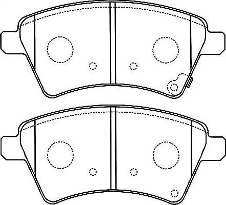 Kavo Parts BP-8529 - Тормозные колодки, дисковые, комплект www.autospares.lv