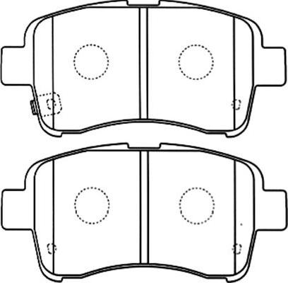 Kavo Parts BP-8525 - Bremžu uzliku kompl., Disku bremzes www.autospares.lv