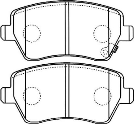 Kavo Parts BP-8526 - Brake Pad Set, disc brake www.autospares.lv