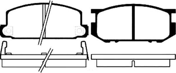 Kavo Parts BP-8001 - Brake Pad Set, disc brake www.autospares.lv