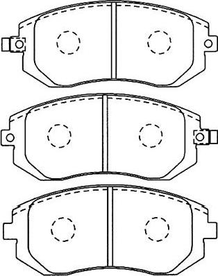 Kavo Parts BP-8017 - Тормозные колодки, дисковые, комплект www.autospares.lv