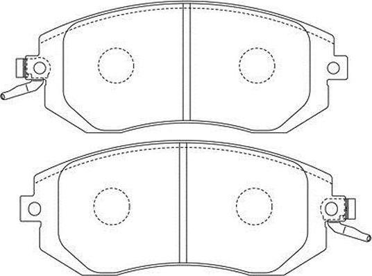 Kavo Parts BP-8024 - Bremžu uzliku kompl., Disku bremzes autospares.lv