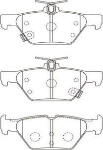 Kavo Parts BP-8026 - Bremžu uzliku kompl., Disku bremzes www.autospares.lv