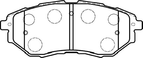 Kavo Parts BP-8020 - Brake Pad Set, disc brake www.autospares.lv