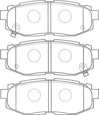 Kavo Parts BP-8023 - Bremžu uzliku kompl., Disku bremzes www.autospares.lv