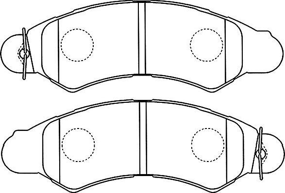 Kavo Parts BP-8022 - Bremžu uzliku kompl., Disku bremzes www.autospares.lv