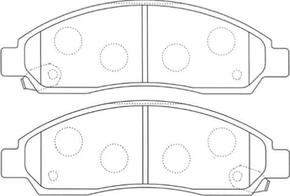 Kavo Parts BP-3515 - Bremžu uzliku kompl., Disku bremzes www.autospares.lv