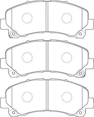 Kavo Parts BP-3517 - Bremžu uzliku kompl., Disku bremzes www.autospares.lv