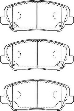 Kavo Parts BP-3049 - Bremžu uzliku kompl., Disku bremzes autospares.lv