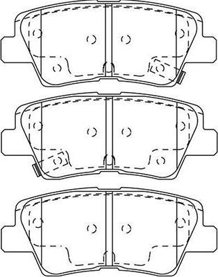 Kavo Parts BP-3044 - Тормозные колодки, дисковые, комплект www.autospares.lv