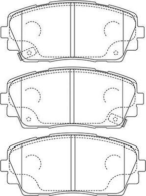 Kavo Parts BP-3045 - Тормозные колодки, дисковые, комплект www.autospares.lv