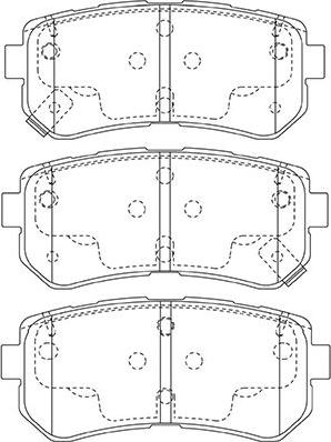 Kavo Parts BP-3046 - Brake Pad Set, disc brake www.autospares.lv