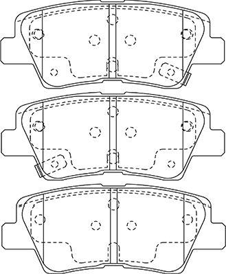 Kavo Parts BP-3048 - Bremžu uzliku kompl., Disku bremzes www.autospares.lv