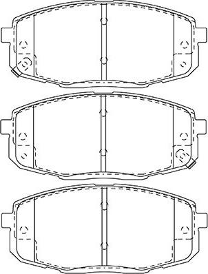 Kavo Parts BP-3043 - Bremžu uzliku kompl., Disku bremzes autospares.lv