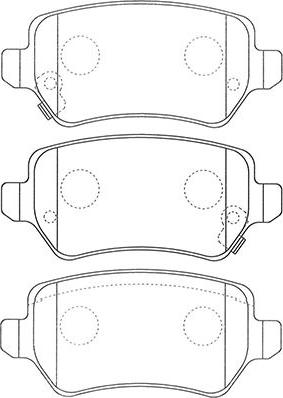 Kavo Parts BP-3042 - Brake Pad Set, disc brake www.autospares.lv