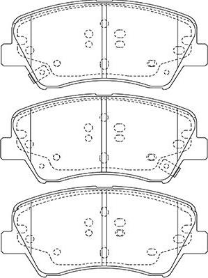 Kavo Parts BP-3047 - Bremžu uzliku kompl., Disku bremzes autospares.lv