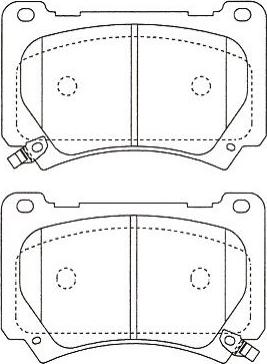 Kavo Parts BP-3053 - Bremžu uzliku kompl., Disku bremzes autospares.lv