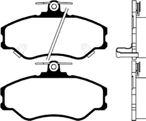 Kavo Parts BP-3006 - Тормозные колодки, дисковые, комплект www.autospares.lv