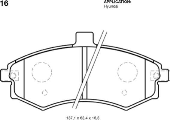 Kavo Parts BP-3016 - Bremžu uzliku kompl., Disku bremzes autospares.lv