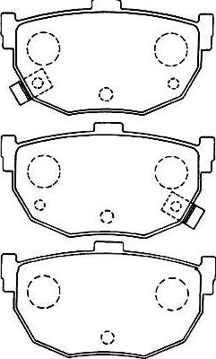 Kavo Parts BP-3017 - Тормозные колодки, дисковые, комплект www.autospares.lv